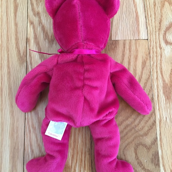 TY Beanie Baby "VALENTINA" the Red Bear (8.5 inch) - Picture 2 of 5